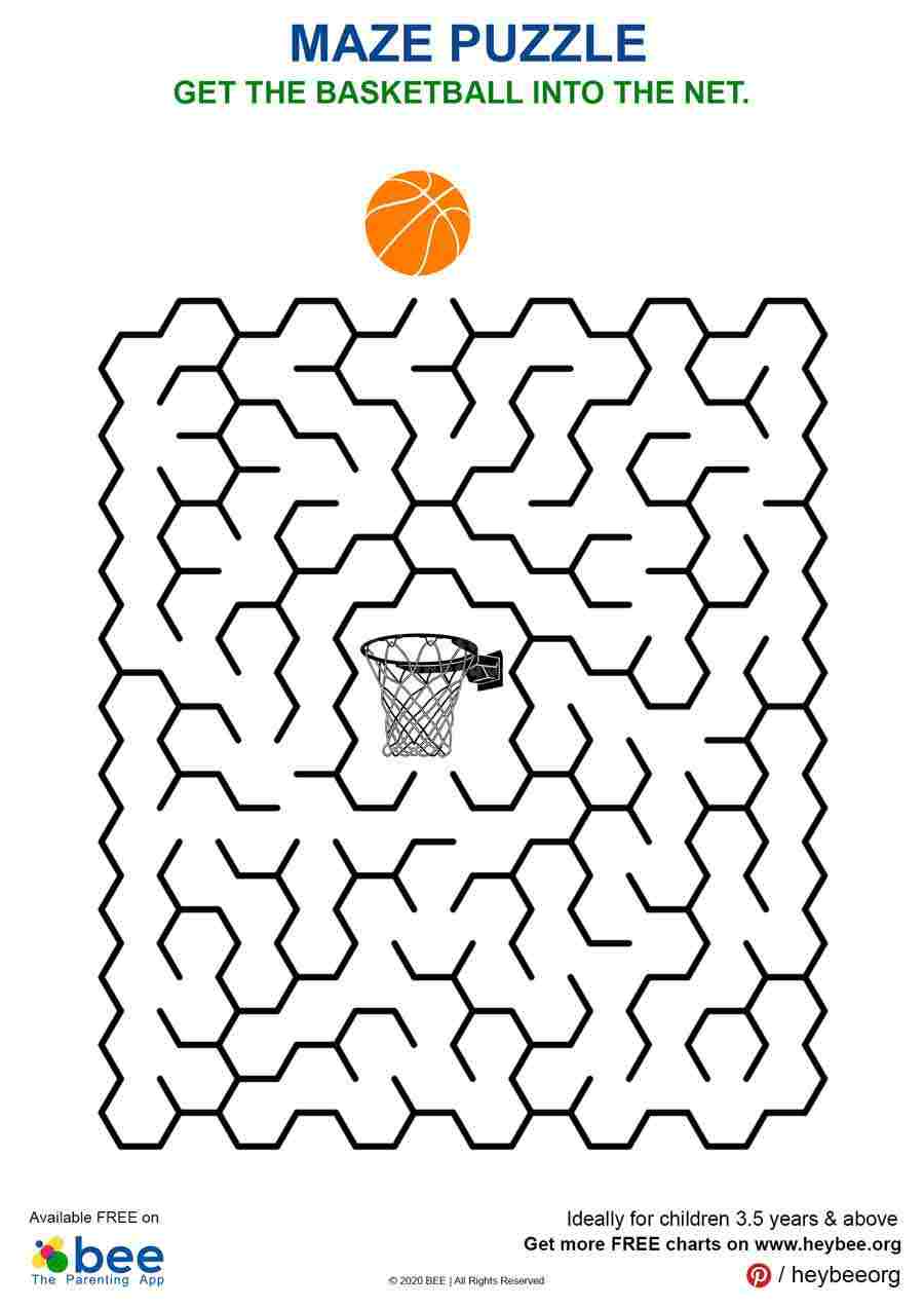 Basket Ball Maze Puzzle