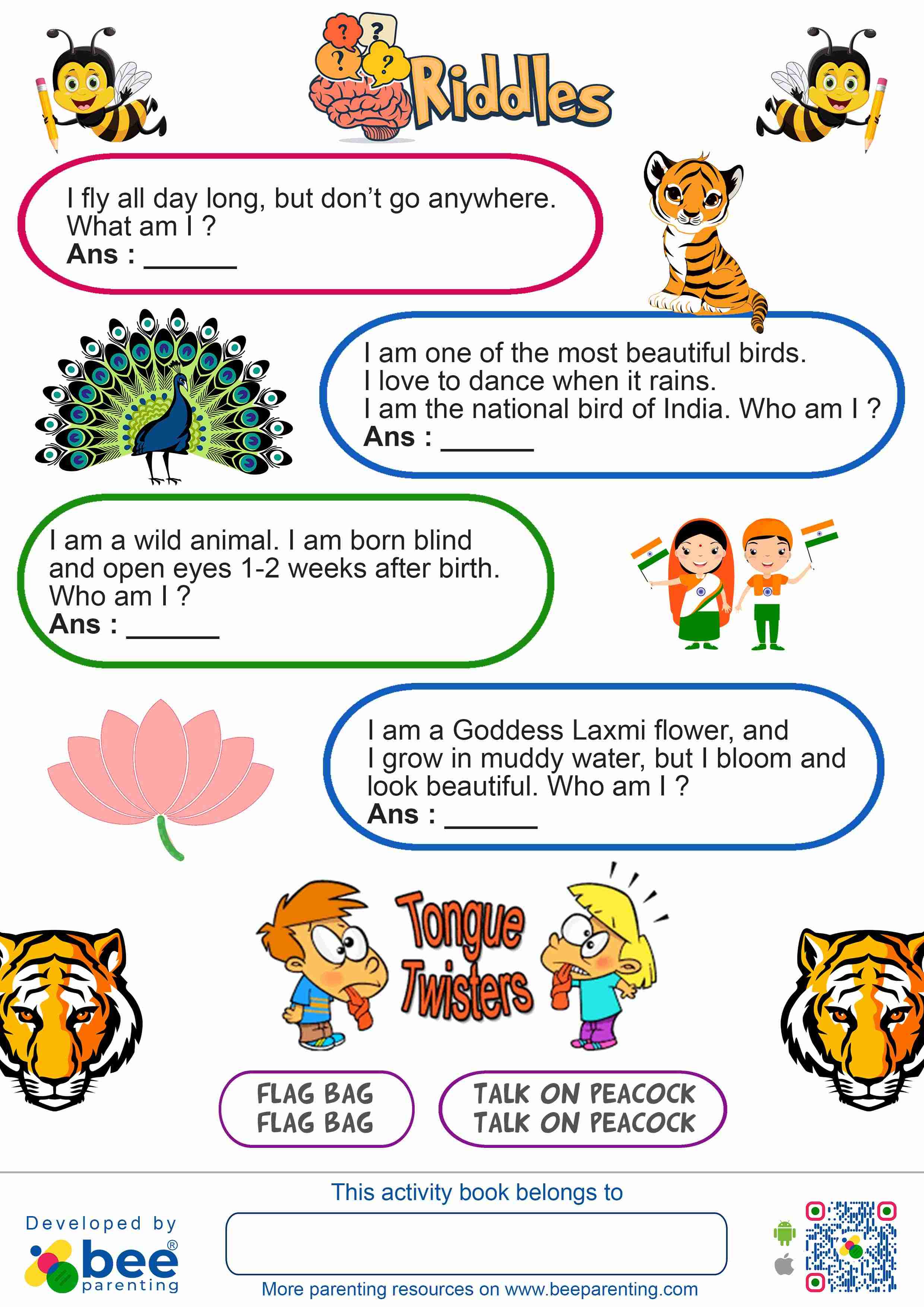 Indian Republic Day Riddles and Tongue Twisters