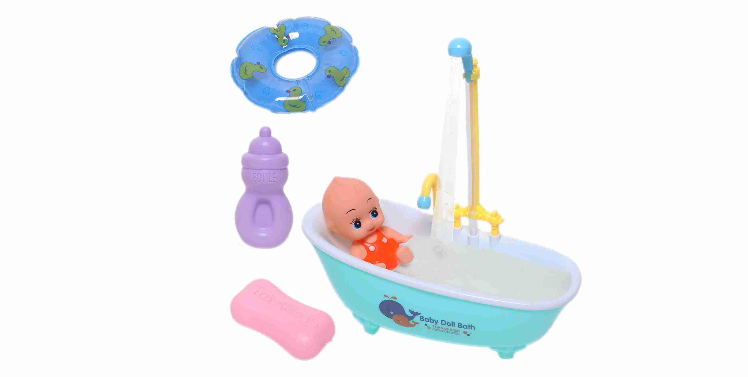 New Born Baby Doll Bathtub Set