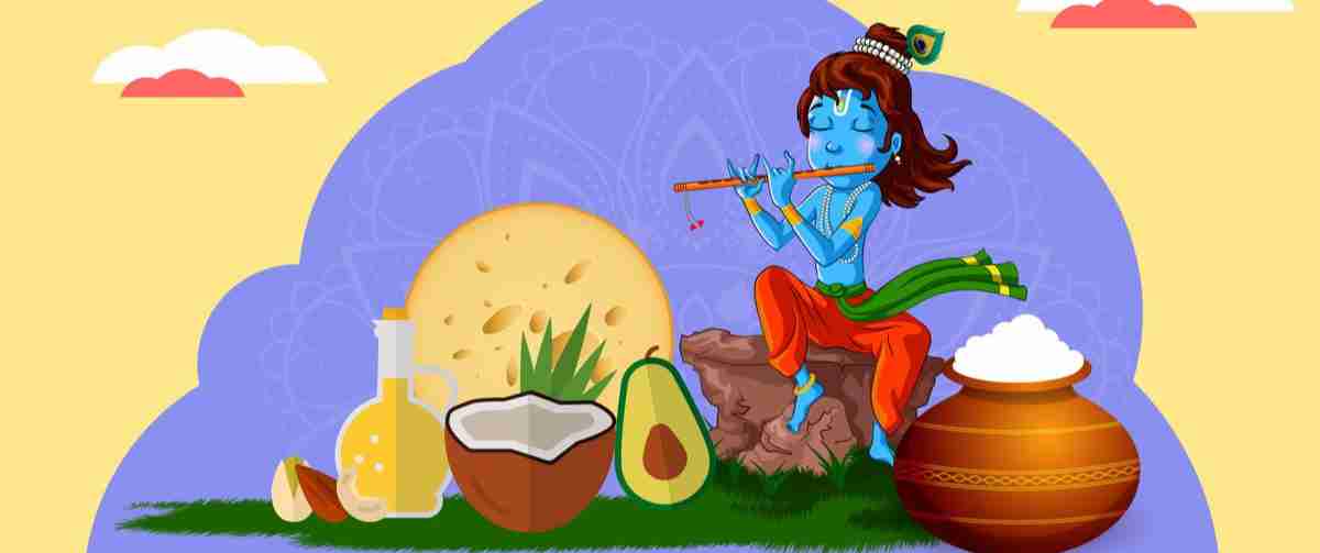 Pudding and peanuts for Krishna