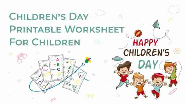 Children's Day Theme Worksheet For Children
