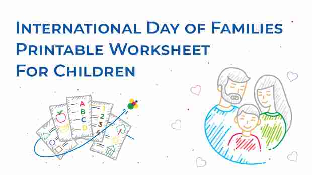 International Day Of Families Theme Worksheet For Children