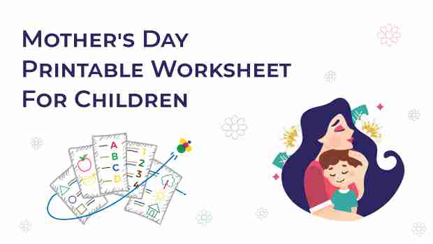 Mothers Day Theme Worksheet For Children