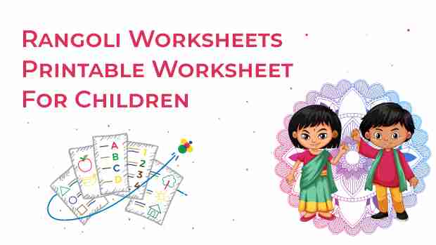 Rangoli Art Theme Worksheet For Children