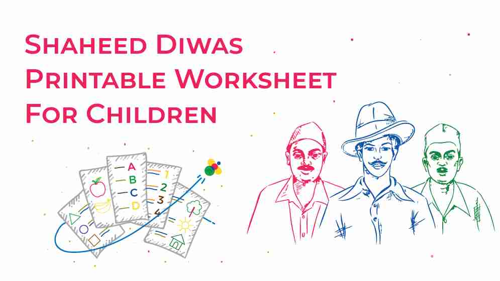 Shaheed Diwas Theme Worksheet For Children