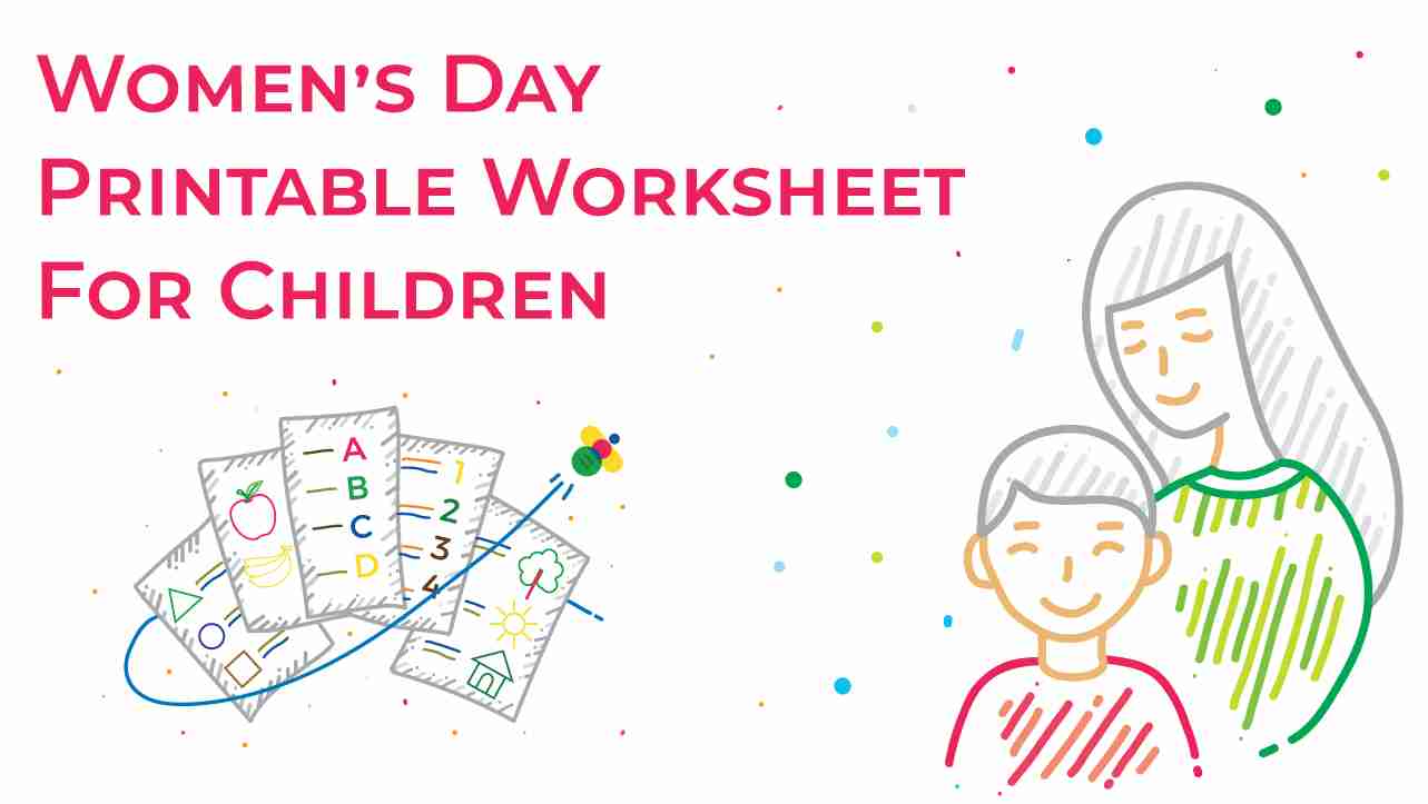 Womens Day Theme Worksheet For Children